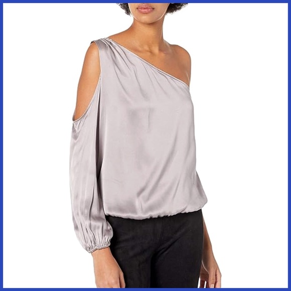 Joie Silk One Shoulder Blouse Top - Picture 1 of 11